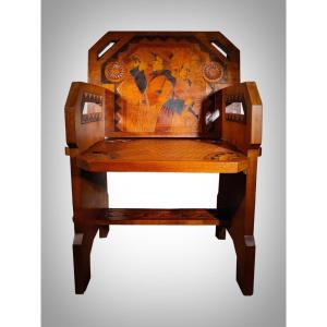 Breton Art Deco Armchair Paul Fouillen