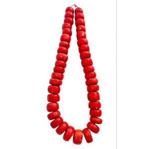 Huge Red Coral Necklace