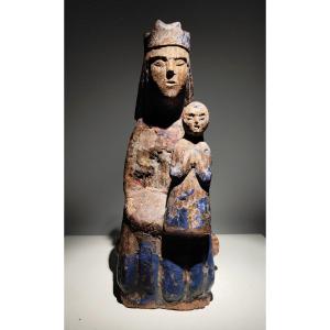 Virgin Seated With Child (sedes Sapientiae) From The 12th Century In Spain