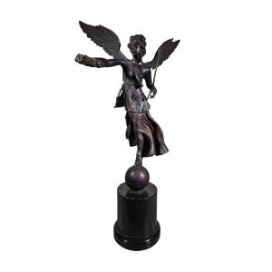 Bronze Sculpture - Winged Victory From The Grand Tour Era