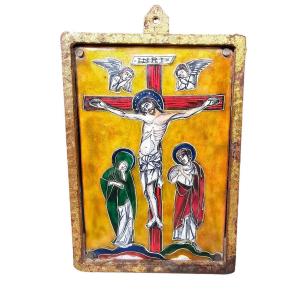 Icon With Enameled Christ