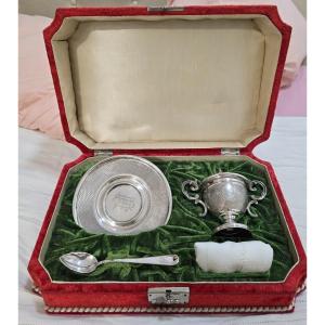 19th Century Solid Silver Baptism Set