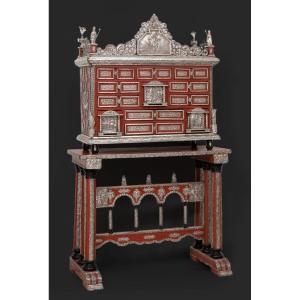 Cabinet And Buffet Table; Mexico, End Of The 18th Century And After, In Silver