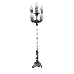 Large Steampunk Candelabra Signed By The Artist