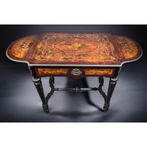 19th Century French Marquetry Table