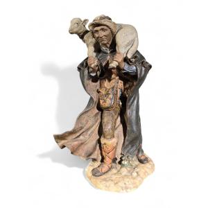 Grande Sculpture d'Un Berger