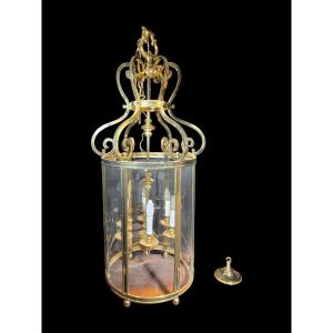 Large 1950s Gilt Bronze Decorative Lantern