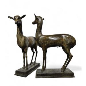 Bronze Fawns From The Villa Dei Papiri, Herculaneum
