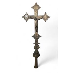 17th Century Italian Bronze Processional Cross