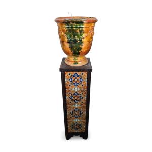 19th Century Glazed Ceramic Planter