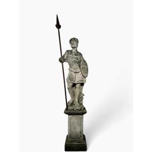 Large Italian Limestone Statue - 19th Century, 185 Cm