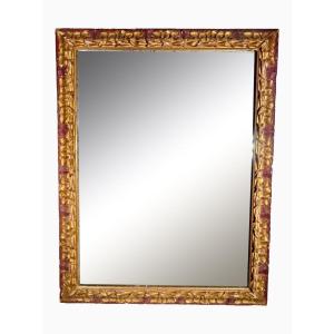 Elegant 18th Century French Mirror – Original Frame And Glass
