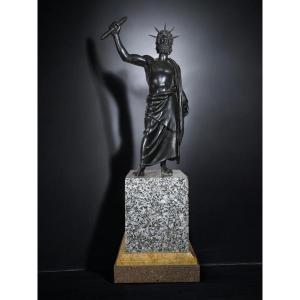 Bronze Sculpture Of Jupiter, 18th Century