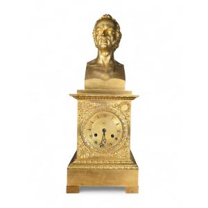Empire Gilt Bronze Mantel Clock