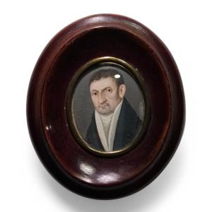19th Century Miniature Oil Portrait