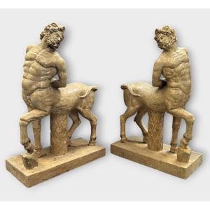Pair Of Marble Centaurs – Early 1900s