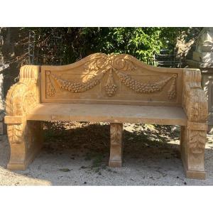 Italian Marble Bench – 20th Century