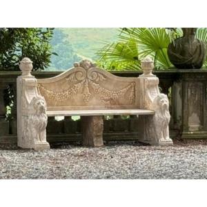 Italian Marble Bench – 20th Century
