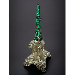 Elephant With Obelisk, English, 19th Century – Signed
