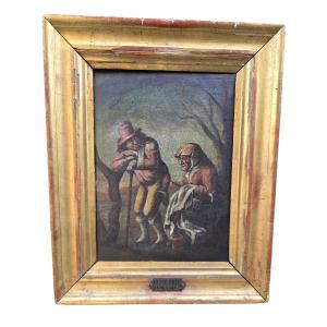 Oil On Canvas Attributed To Andries Both – 17th Century