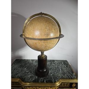 19th Century Celestial Globe By Charles Dien, Signed And Dedicated To Ma Bouvard