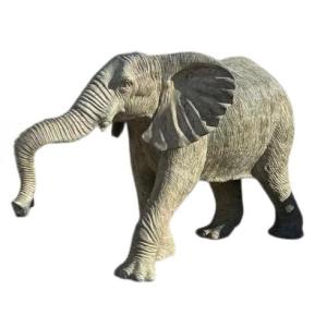 Life-size Bronze Elephant Sculpture, Italian Foundry, 20th Century