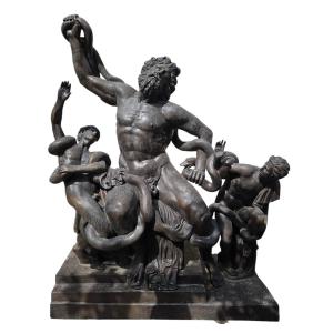Monumental Bronze Sculpture Of Laocoön, Italy, 1950s, 215 Cm
