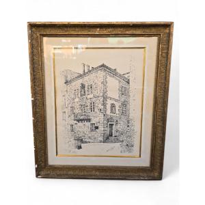 Drawing By Rogelio Puente (cuba, 1936-1996).