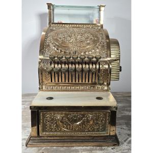 Brass "national" Cash Register, Early 20th Century, Circa 1900