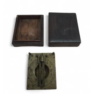 19th Century Asian Bronze Portable Sundial