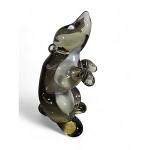 Murano Glass Bear Sculpture, 1970s