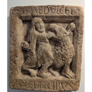 Decorative Terracotta Wall Panel, 1970s