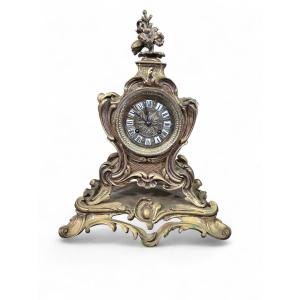 A 19th-century French Gilt Bronze Mantel Clock With An Eight-day Parisian Movement