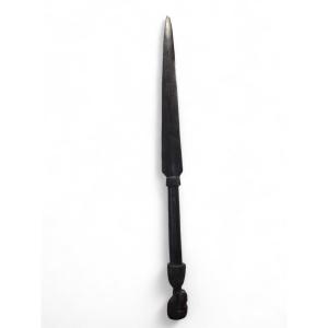 Large Maasai Ceremonial Dagger Made Of Ebony, 1960s