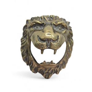 Bronze Lion's Head, 19th Century