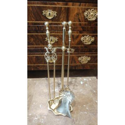 Servant Of Fireplace In Bronze 19th Time