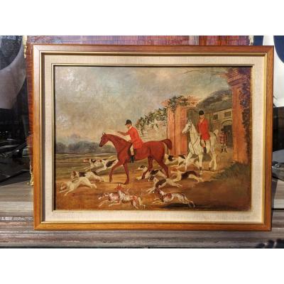 Painting Of Fox Hunt