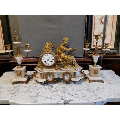 Pendulum From XIX Eme In Alabatre