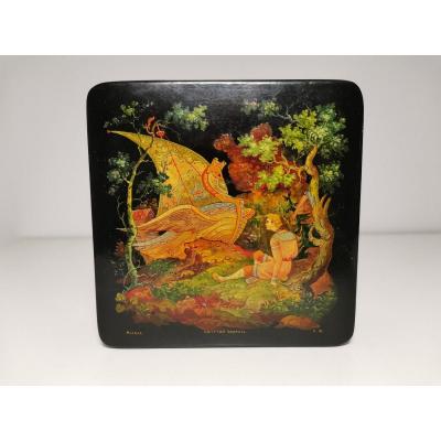 Old Hand Painted Russian Box