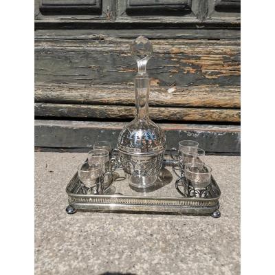Crystal And Silver Liquor Service