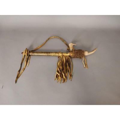 Indian Pipe Of North America In Deer Horn