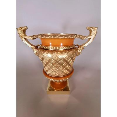 XIXth Century Gilt Bronze Vase