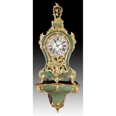 Cartel In Green Horn Veneer Gille L Aine 18 Eme