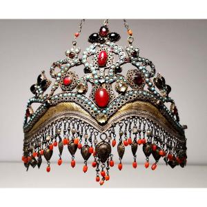 Uzbekistan, Tajikistan: A Rare And Ancient "bridal Crown"