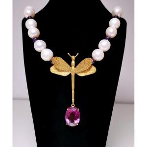 Necklace Cultured Pearls 20 Eme
