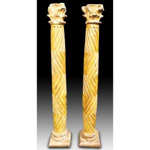 17th Century Wooden Columns