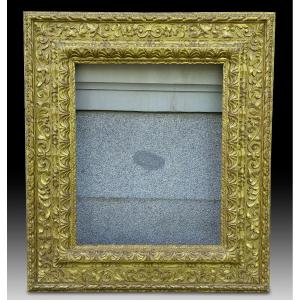Large Finely Carved Antique Gilt Frame