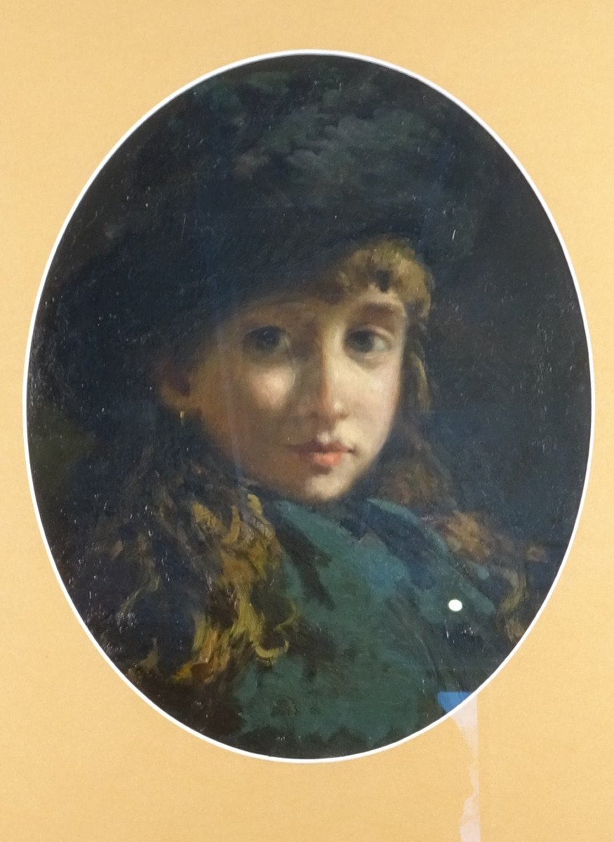 Dipinto "ritratto di giovane ragazza" di ambito veneto-veneziano-photo-3