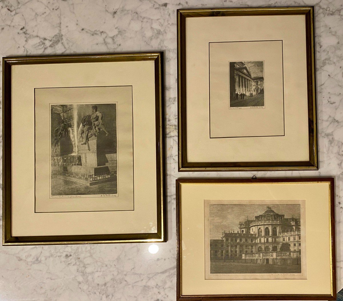 Fotografie di Torino di Domenico Riccardo Peretti Griva (set di 3)