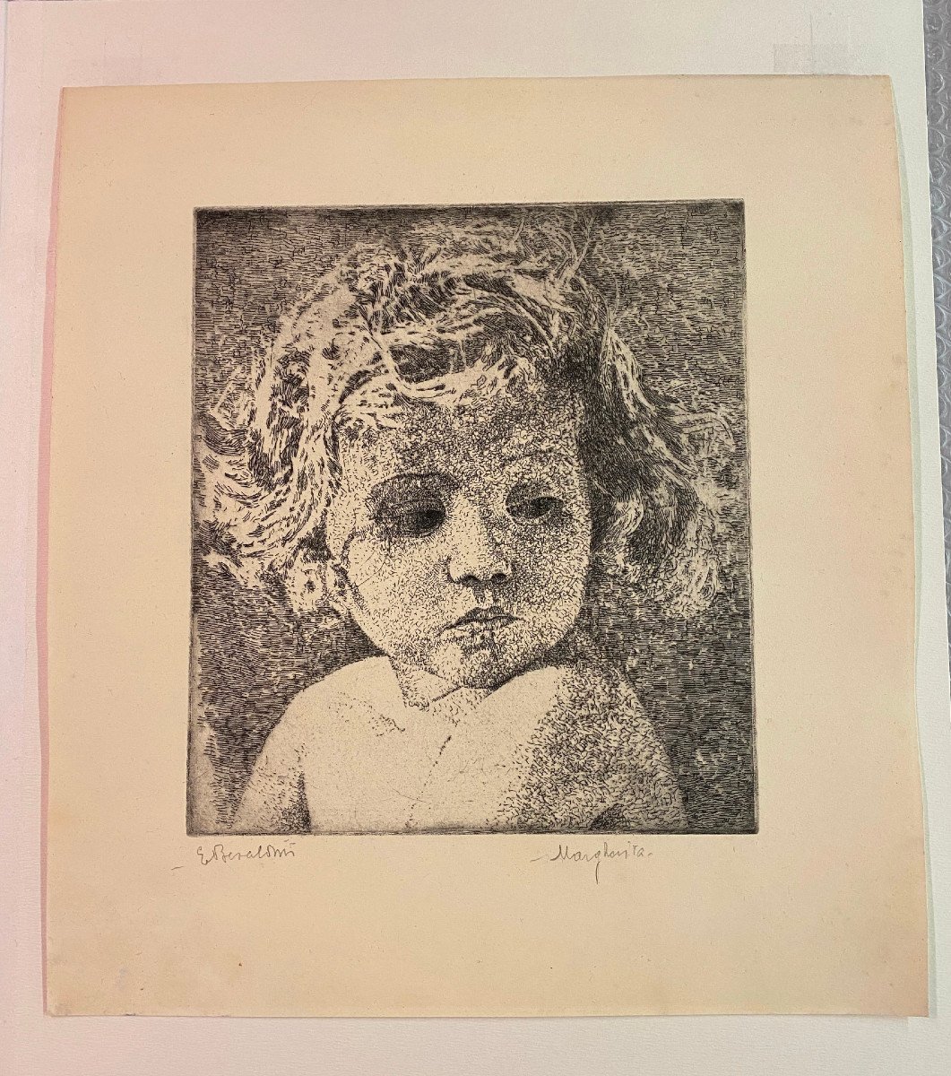 Ettore Beraldini – Ritratto di bambina “Margherita”  -photo-2